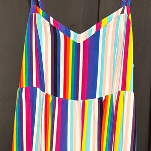 Torrid Rainbow Striped Midi Dress, Size 3-gently worn-Like New!